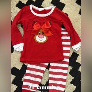 Red Reindeer Kids Pajamas